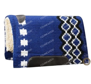 Tapis de selle occidental en laine de Nouvelle-Zélande confortable Durable protection cheval Tack pour sauter Dressage Ranch équitation saut Dressage - Product Image 1