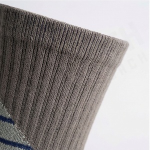 Crew <b>Socks</b> Men Women <b>Running</b> Athletic Sport Breathable Moisture Wicking Striped Gray Blue Summer <b>Compression</b> Support - Product Image 4
