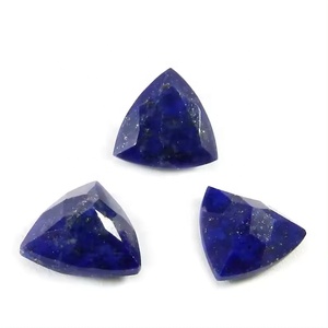 10mm Natural <b>Lapis</b> <b>Lazuli</b> Faceted Trillion Cut Ready To Purchase Loose Gemstones Good Quality Blue <b>Lapis</b> <b>Ring</b> Pendant Jewelry - Product Image 1