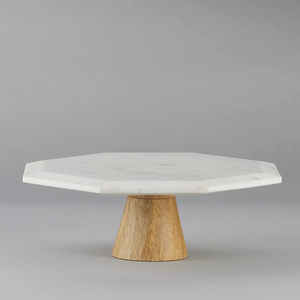 <b>Marble</b> <b>Cake</b> <b>Stand</b> Platter Best Selling Sale Wood Base <b>Cake</b> <b>Stand</b> Custom Logo Handicrafts <b>Marble</b> Birthday <b>Cake</b> <b>Stand</b> - Product Image 2