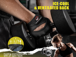 Warpro Industry Gym Gloves-Microfiber Fabrics Shock Absorption Breathable & Lightweight for Men - Product Image 3