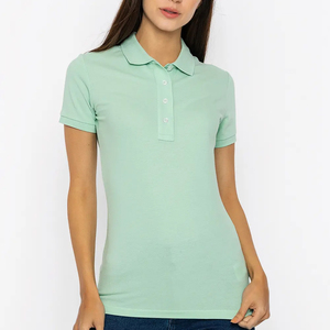 Camisetas de Golf de Manga Corta para Mujer, Tejidas en Algodón y Poliéster, con Bordado Personalizado, Estilo Casual de Verano, Tipo Polo - Product Image 2