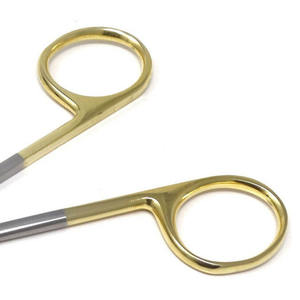 Tijeras Quirúrgicas de Carburo de Tungsteno Iris de 4.5 Pulgadas, Curvas, de Acero Inoxidable, Manuales, de Alta Calidad, Precisión Médica, Dental y Veterinaria - Product Image 3