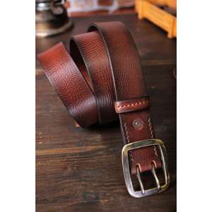 Cinturones de Cuero Auténtico de Vaca, Longitud Personalizada, Accesorios Vintage para Hombre, Hebilla de Acero Hecha a Mano, Precio al por Mayor - Product Image 3