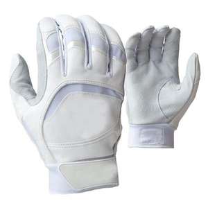 Gants de frappeur de baseball et de softball en cuir, tendance, avec logo personnalisé, ambidextres, respirants, fermeture auto-agrippante, vente en gros - Product Image 1