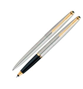 Parker Galaxy <b>Gold</b> Trim Ball <b>Pen</b> with Free Card Holder - Product Image 1