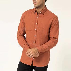 Camisa de Manga Larga para Hombre, Diseño Minimalista, Suave al Tacto, Corte Elegante, Informal para Exteriores - Product Image 5