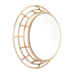 Espejo de Pared Arqueado de Hierro Moderno de Primera Calidad, Acabado Dorado, Espejo Decorativo para Bodas, para Espacios de Lujo, Tamaño Personalizable - Product Image 3