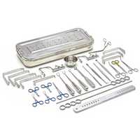 Kit d'instruments chirurgicaux de qualité supérieure pour amygdalectomie et adénoïdectomie, en acier inoxydable, autoclavable, réutilisable, avec boîte, CE ISO