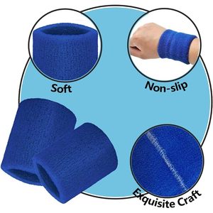 2025 36 pièces ensemble élastique Polyester sport bandeaux 12 bandeaux 24 bracelets Logo personnalisé mince sec poignée amortissement coton - Product Image 1