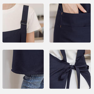 Custom Logo Printed White <b>Kitchen</b> <b>Apron</b> with Front Pocket Adjustable Neck Strap Durable Chef Cooking Baking Restaurant Cafe Work - Product Image 4