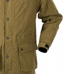 Veste de chasse imperméable et respirante en toile pour homme, grande taille, avec capuche, poches zippées, design tendance pour l'hiver et les activités de plein air - Product Image 2