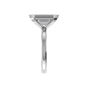 Excellent <b>Emerald</b> Cut Lab Grown Diamond <b>Ring</b> 925 <b>Silver</b> 9kt, 14kt, 18kt Gold Diamond <b>Rings</b> for Women's Engagement <b>Ring</b> - Product Image 2