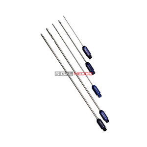 Juego de Cánulas para Liposucción de 5 Piezas, Sistema de Cánulas Luer Lock Profesional, Adaptador de Transferencia de 2 mm, Acero Inoxidable de Alta Calidad, Manual, CE - Product Image 4