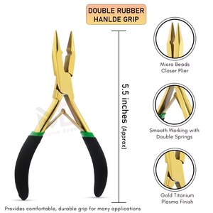 Kit de pinces à extensions de cheveux MAGMA BEAUTY en acier inoxydable, aiguille à crochet, usage professionnel commercial, outils pour extensions de cheveux, sur mesure - Product Image 5