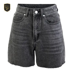 Shorts de Mezclilla de Cintura Alta para Mujer a Precio de Fábrica, Cómodos, Color y Logotipo Personalizables, Servicio OEM de Alta Calidad - Product Image 2