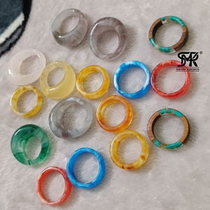 Anillos de Resina Artesanales Modernos Unisex, Joyería de Moda Hecha a Mano, Regalo Ideal para Cualquier Ocasión - Product Image 6