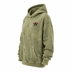 Sudadera Premium para Mujer, Estilo Desgastado, Tela de Algodón Suave, Acabado Lavado Vintage, Interior de Felpa, Capucha Ajustable, Bolsillo Canguro, Casual - Product Image 4
