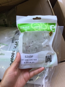<span class=keywords><strong>หัว</strong></span>ต่อ <span class=keywords><strong>RJ45</strong></span> แบบไม่มีฉนวน 8 พิน Cat5 Cat5e สำหรับเชื่อมต่อเครือข่าย ทองแดงปลอดออกซิเจน <span class=keywords><strong>ราคา</strong></span>โรงงานถูก - Product Image 2