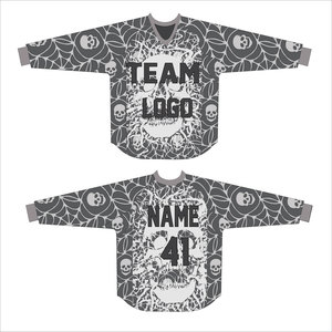 Demon <b>Skull</b> Paintball Jersey Custom Team Uniform Breathable Moisture Wicking Athletic Sports Shirt with Personalized Logo Name - Product Image 3