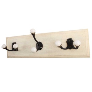Premium European Wooden Coat <b>Hangers</b> Custom Logo Hotel Use High Quality Lacquered Finish Durable Chrome Plated Hook - Product Image 3
