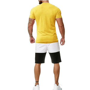 Men Summer <b>Set</b> Everyday Casual Wear Matching Top And Shorts Lightweight Breathable Clothing For Relaxation Sports Fitness - Product Image 6