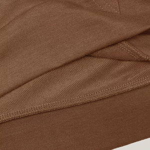 <b>Men's</b> Brown Hooded Sweatshirt With Print Regular Fit Casual Long Sleeve Cotton <b>Pullover</b> Front Pocket Design - Product Image 6
