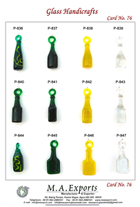 Pendentif élégant en verre transparent long, fait main, accessoire de fabrication de bijoux artisanaux, composant décoratif à prix de gros - Product Image 3