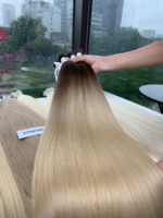 Extensions de cheveux humains vietnamiens super double tirés, en vrac, longueur complète, couleurs ombrées, de 50 cm à 60 cm