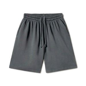 Shorts Bermuda en Coton Uni pour Homme avec Cordon de Serrage à la Taille, Décontractés, Respirants, en Tissu Tricoté, Taille Mi-Haute - Product Image 2