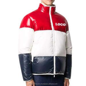 Manteau en duvet de qualité supérieure pour hommes, vêtements d'hiver, veste à fermeture éclair personnalisée OEM, respirante, polie, patchwork, veste polaire pour hommes, vestes à bulles - Product Image 5