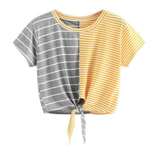 เสื้อครอปท็อปผู้หญิงคุณภาพสูงสำหรับฤดูร้อน ผ้าฝ้าย 100% แห้งเร็ว ระบายอากาศดี ราคาสมเหตุสมผล ขายดีที่สุดสำหรับขายออนไลน์ - Product Image 1