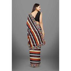 Sari con Estampado Digital de Diseñador para Fiestas, Ropa Africana - Product Image 2