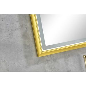 42x24 Inch LED Frontlit Bathroom Vanity <b>Mirror</b> Wall Mounted Metal Frame <b>Smart</b> Touch Button Anti Fog Memory Square Glass Square - Product Image 4