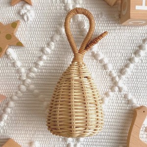 ของเล่นเขย่ามือเด็กทำจากหวายธรรมชาติ งานฝีมือ ทออย่างดี เป็นมิตรกับสิ่งแวดล้อม พร้อมกระดิ่ง เสียงดนตรี ราคาขายส่ง แข่งขันได้ - Product Image 4