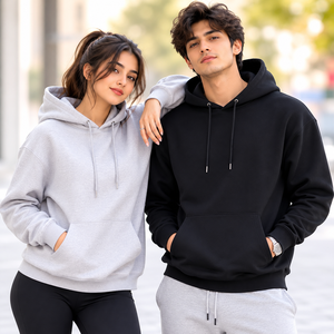 Sudaderas con Capucha de Invierno de Primera Calidad, 100% Algodón, Forro Polar Ecológico, Diseño con Bolsillo, Ropa Casual Unisex - Product Image 2