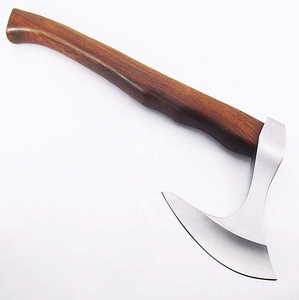 Hacha artesanal forjada de acero J2 de grado industrial, mango de madera, espiga completa, 19 pulgadas, hacha de supervivencia con funda de cuero. - Product Image 2