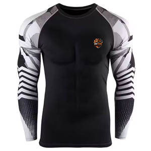 Camiseta Deportiva para Hombre, Transpirable, Ligera, de Manga Larga, que Absorbe la Humedad, para Entrenamiento Físico y Deportivo - Product Image 1