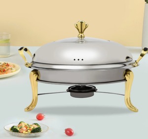 ชุดอุ่นอาหารบุฟเฟ่ต์สแตนเลสสำหรับงานจัดเลี้ยงโรงแรมและงานปาร์ตี้ - Product Image 3