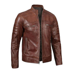 WISE WORLD INDUSTRIES Veste en cuir de vache de haute qualité pour femmes, respirante, coupe-vent, en cuir de vache véritable, doublure en coton - Product Image 4