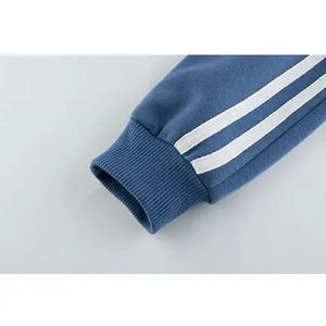 Ensemble de survêtement en coton pour adultes, sweat-shirt rouge à imprimé voiture, pantalon bleu, tenue décontractée d'automne, manches longues, à capuche, 2 en 1, tenue de jogging - Product Image 3