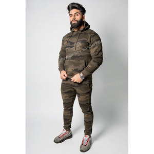 Survêtements légers pour hommes, imprimés camouflage personnalisés, en coton, avec capuche, en molleton épais, séchage rapide, respirants, pour l'hiver - Product Image 3