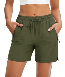 Shorts de sport confortables pour la randonnée, décontractés, d'été, pour filles, athlétiques, personnalisés, unis, à séchage rapide, pour l'entraînement, shorts pour femmes - Product Image 1