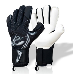 Gants de gardien de but de football unisexes avec protection renforcée des doigts et paume rembourrée pour usage professionnel - Product Image 5