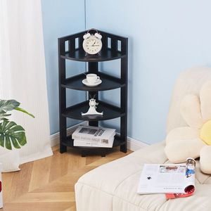 Estante Esquinero de Madera de 4 Niveles, Multiusos, para Hogar, Oficina o Baño, Ideal para Espacios Pequeños - Product Image 4