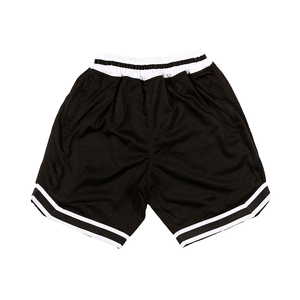 Shorts de basketball athlétiques à coupe ample, haute qualité, 100 % polyester, motif uni, impression par transfert, séchage rapide, respirant, longueur genou - Product Image 1