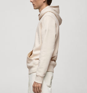 Sudadera con Capucha para Hombre, Color Beige, Corte Regular, Impermeable, Resistente al Viento, Ecológica, Transpirable, de Secado Rápido, Tejido de Punto para Invierno - Product Image 6