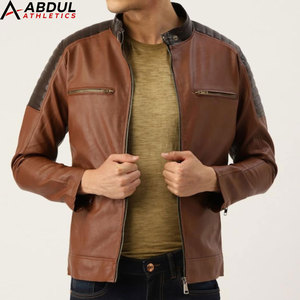 เสื้อแจ็คเก็ตหนังผู้ชายสำหรับฤดูหนาว ดีไซน์เนอร์คุณภาพสูง หนังแท้ สไตล์ไบค์เกอร์ เหมาะสำหรับคนรักแฟชั่นและการสวมใส่กลางแจ้ง - Product Image 1