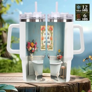 Stainless Steel Tumbler 40oz <b>Double</b> <b>Wall</b> Insulated Travel <b>Mug</b> For Security Patrol Use - Product Image 2