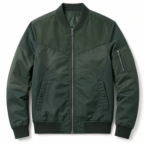 Chaqueta de Invierno para Hombre de Alta Calidad, 100% Poliéster, Impermeable, Estilo Bomber con Capucha y Decoración para Actividades al Aire Libre - Product Image 3